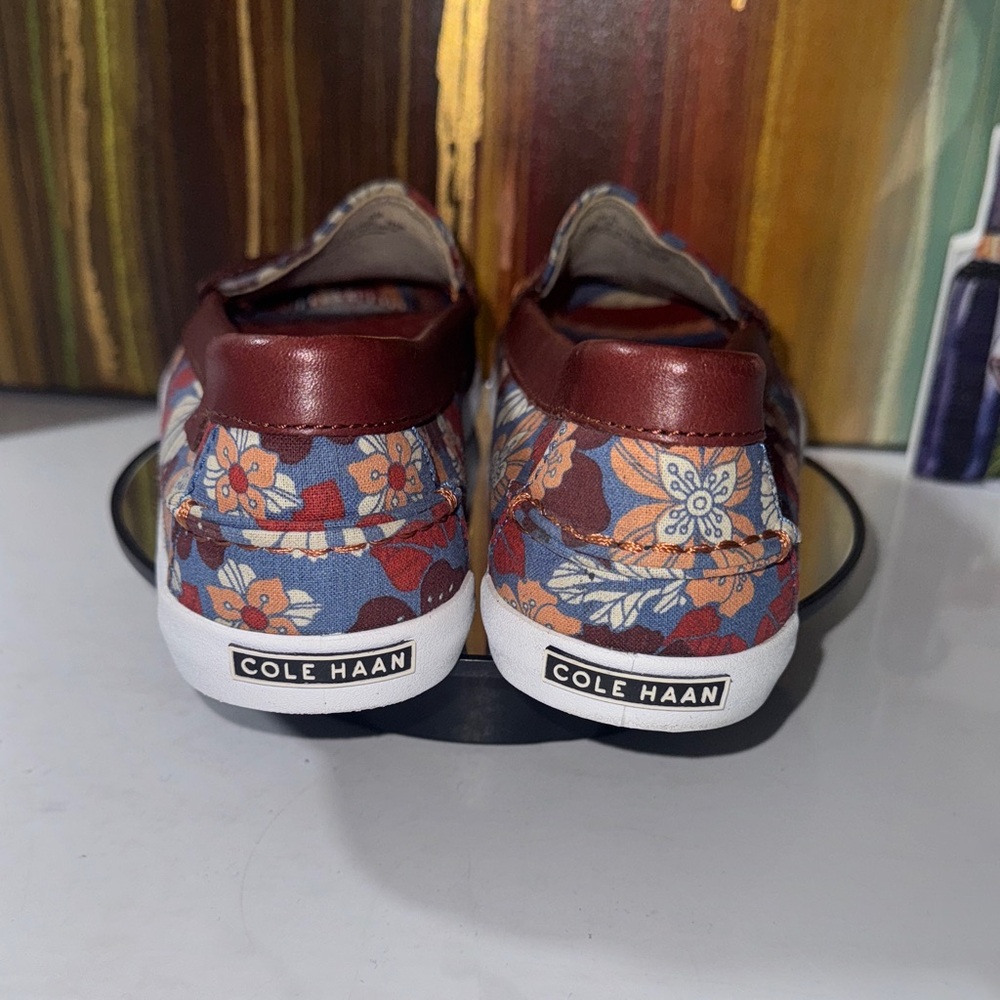 NWOT Cole Haan Nantucket Floral Penny Loafers Women’s - Size 8B - Picture 6 of 9